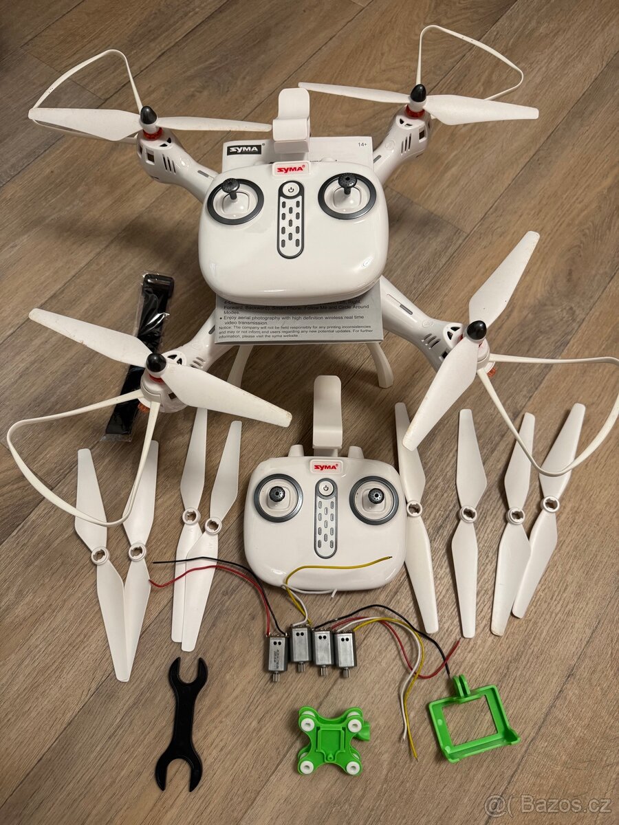 Velký dron Syma X8pro TOP STAV 4x baterie,mnoho ND