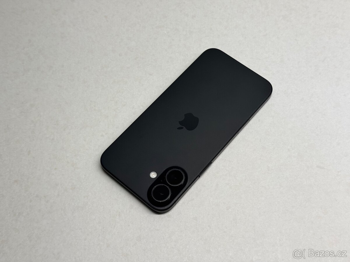 Apple iPhone 16 Plus 256GB–Černý,Baterie 99%, Krásný stav