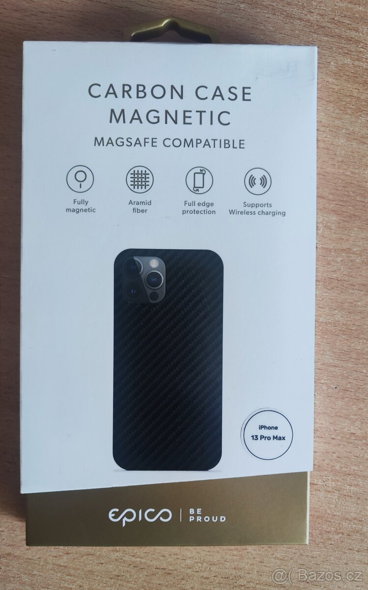 Kryt epico Carbon s MagSafe Apple iPhone 13 pro Max.