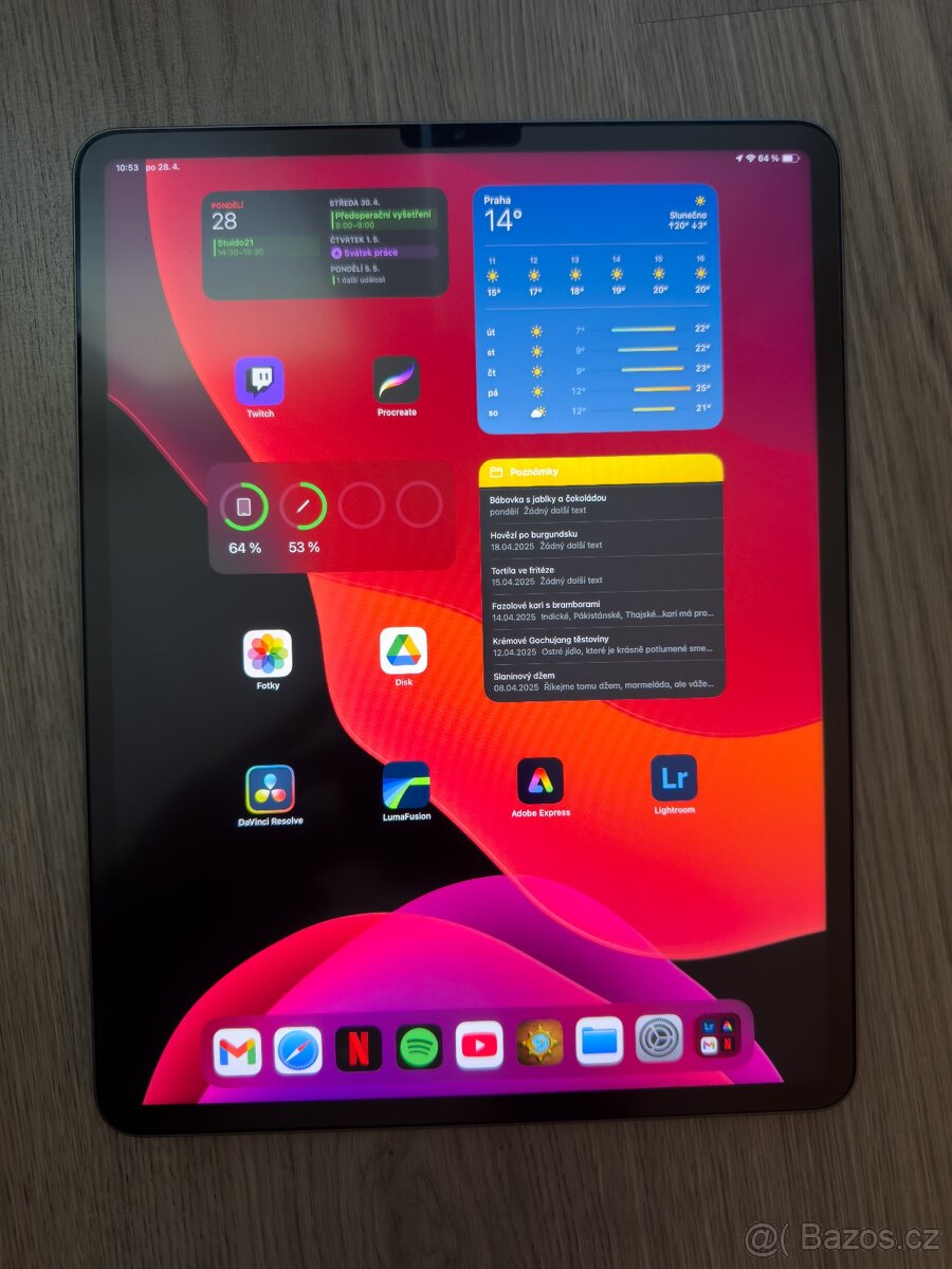 iPad Pro 12,9", 256 GB, M1, Space Grey, Wi-Fi