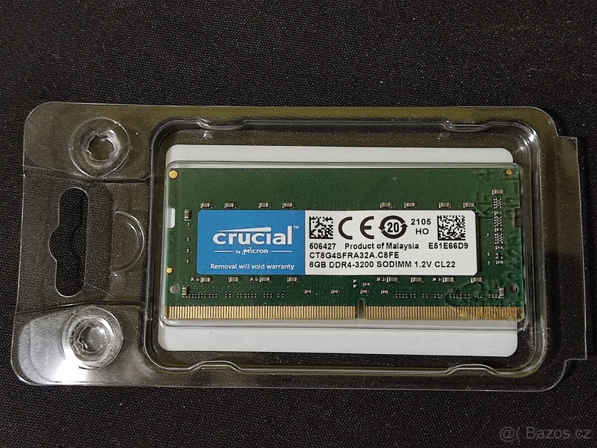 Crucial 8GB DDDR4 SODIMM 3200MHz CL22
