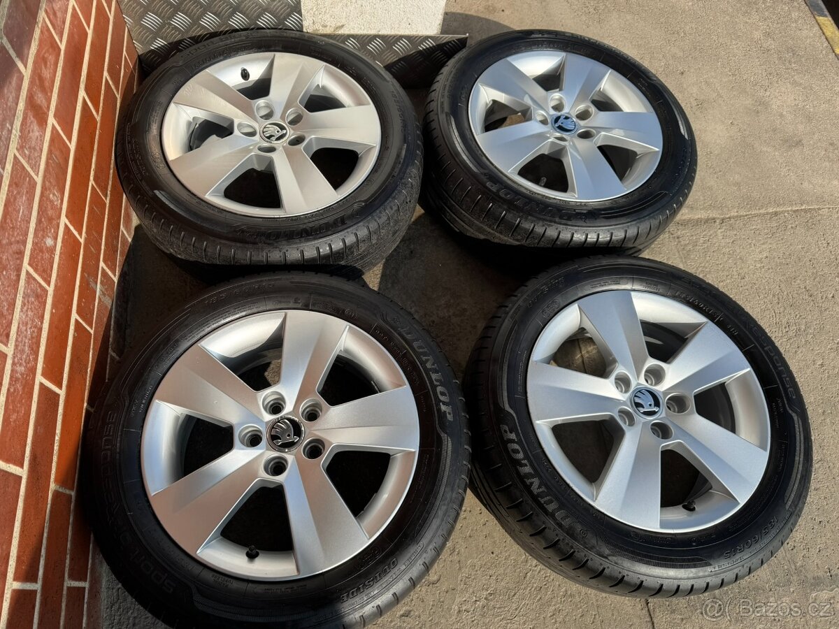 Alu 15" 5x100 škoda MATONE letní 80% Rapid,F3, TOP