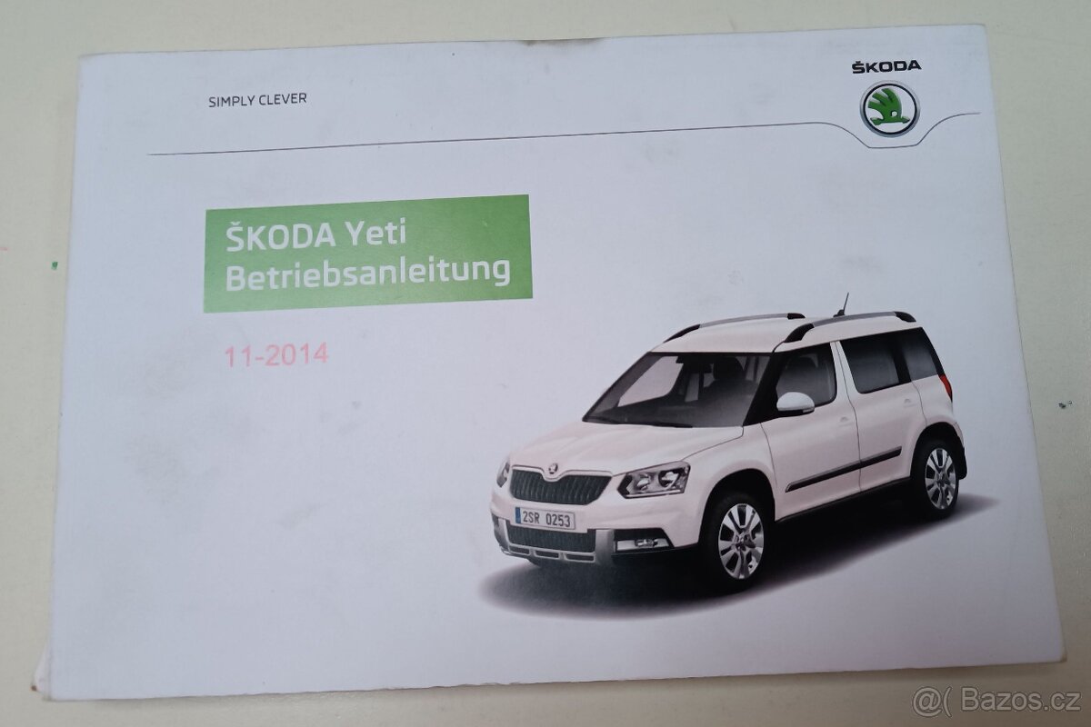 Manuál Škoda Yeti ( v německém jazyce )