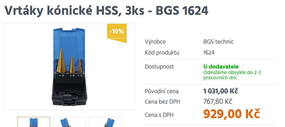 vrtáky stupňovité,sada 4-12, 4-20,4-32mm,nové
