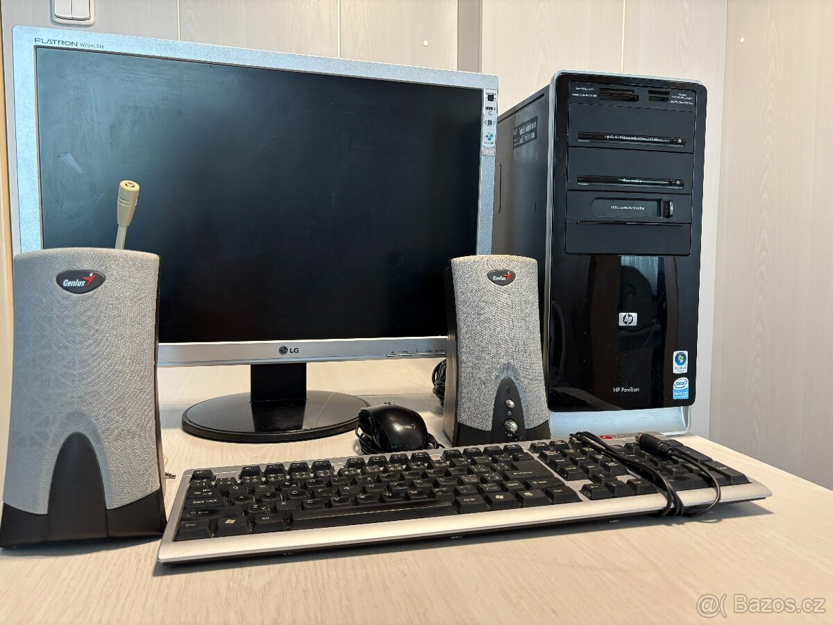 PC sestava HP Pavilion s monitorem LG 24"