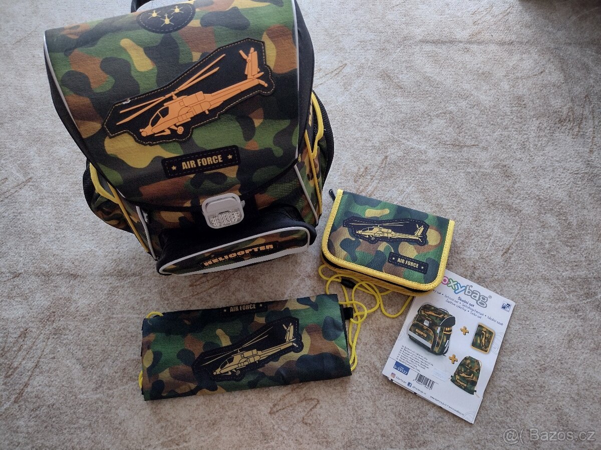Nový školní set - školní taška, pouzdro, sáček