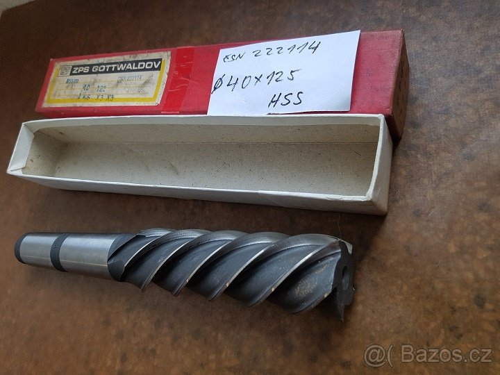 Stopkové frézy ČSN 222114-40x125