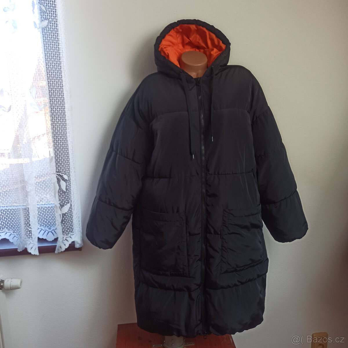 dámský zimní oversize kabát M-L-XL TOP STAV