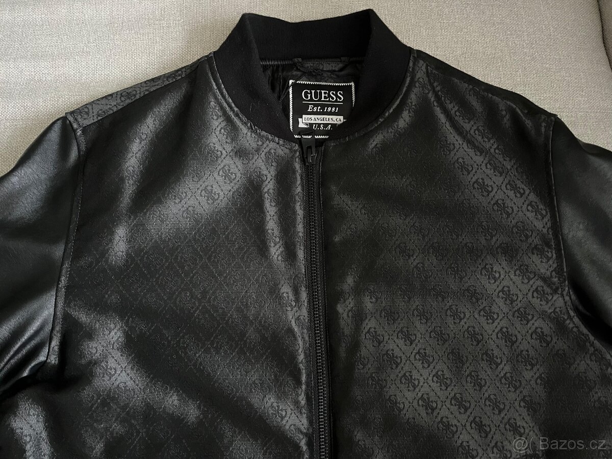 GUESS pánský černý bomber