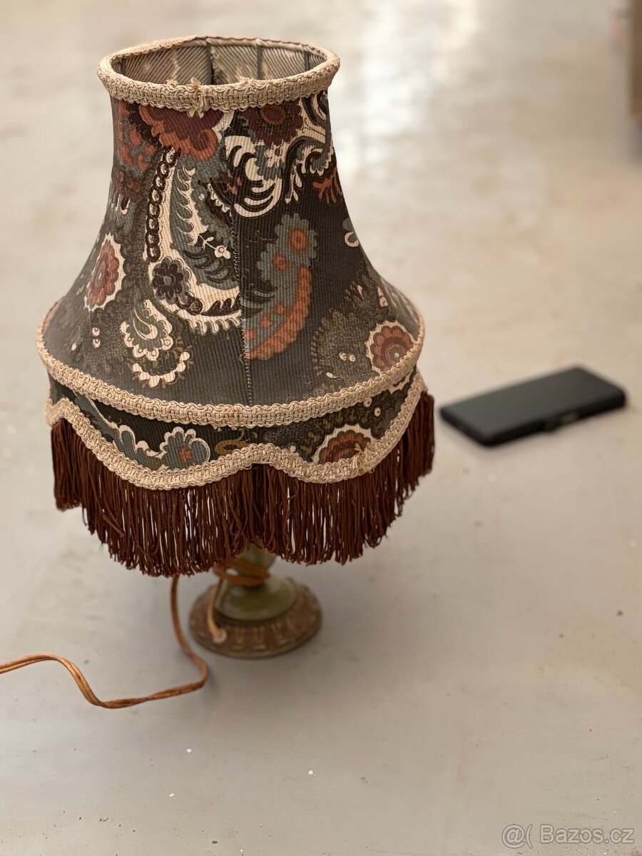 Noční lampa mosazní