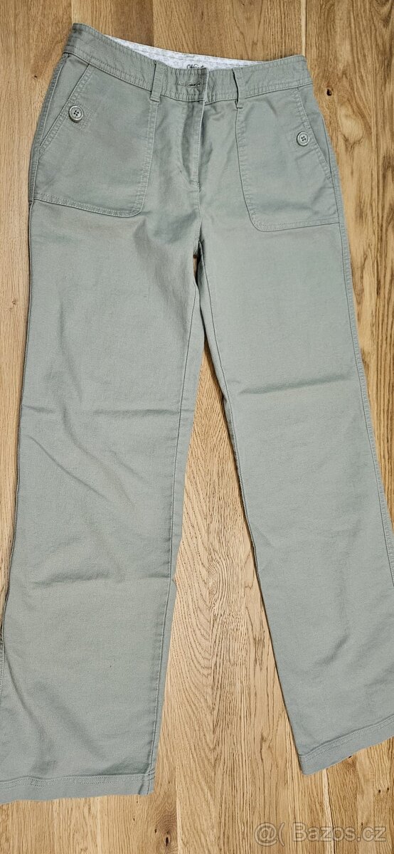 Dámské bavlněné kalhoty značka Next, velikost 8