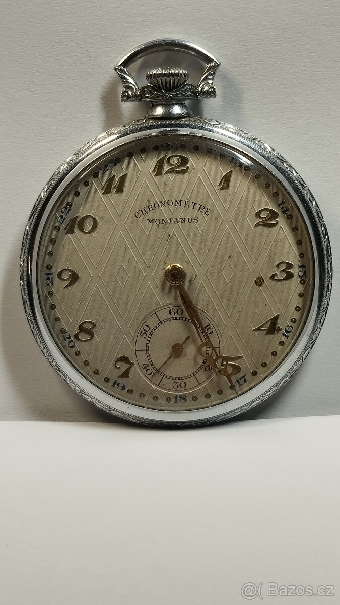 Pánské pěkné kapesní hodinky CHRONOMETRE MONTANUS