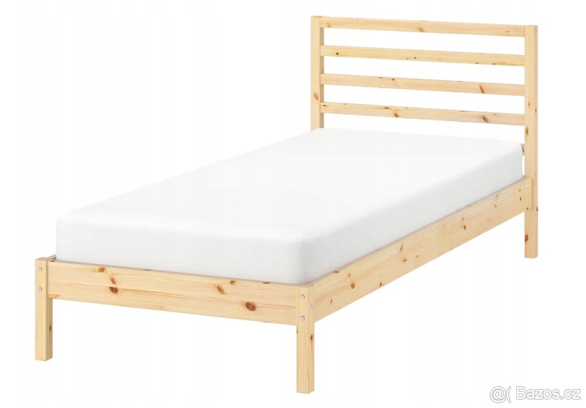 Dřevěná postel IKEA Tarva 90x200 cm borovice