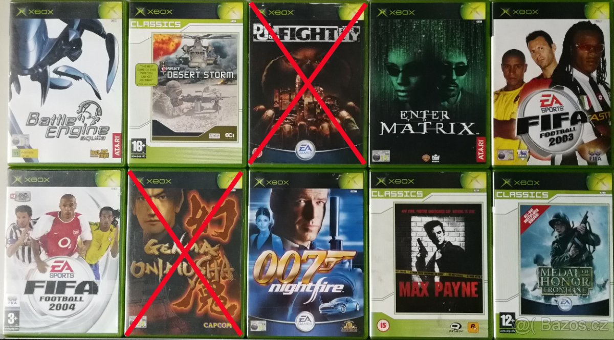 Originál hry pro původní Xbox