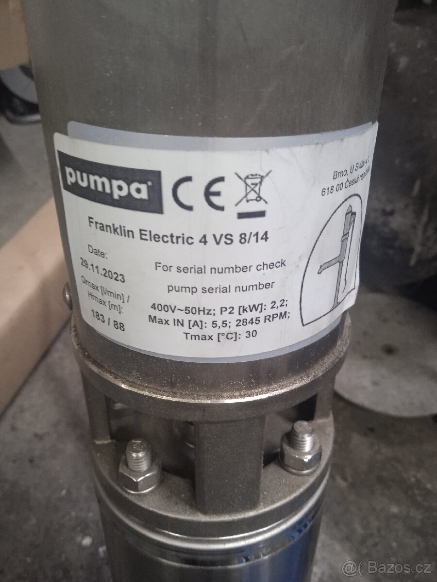 Ponorné čerpadlo Frankline 4 VS 8/14