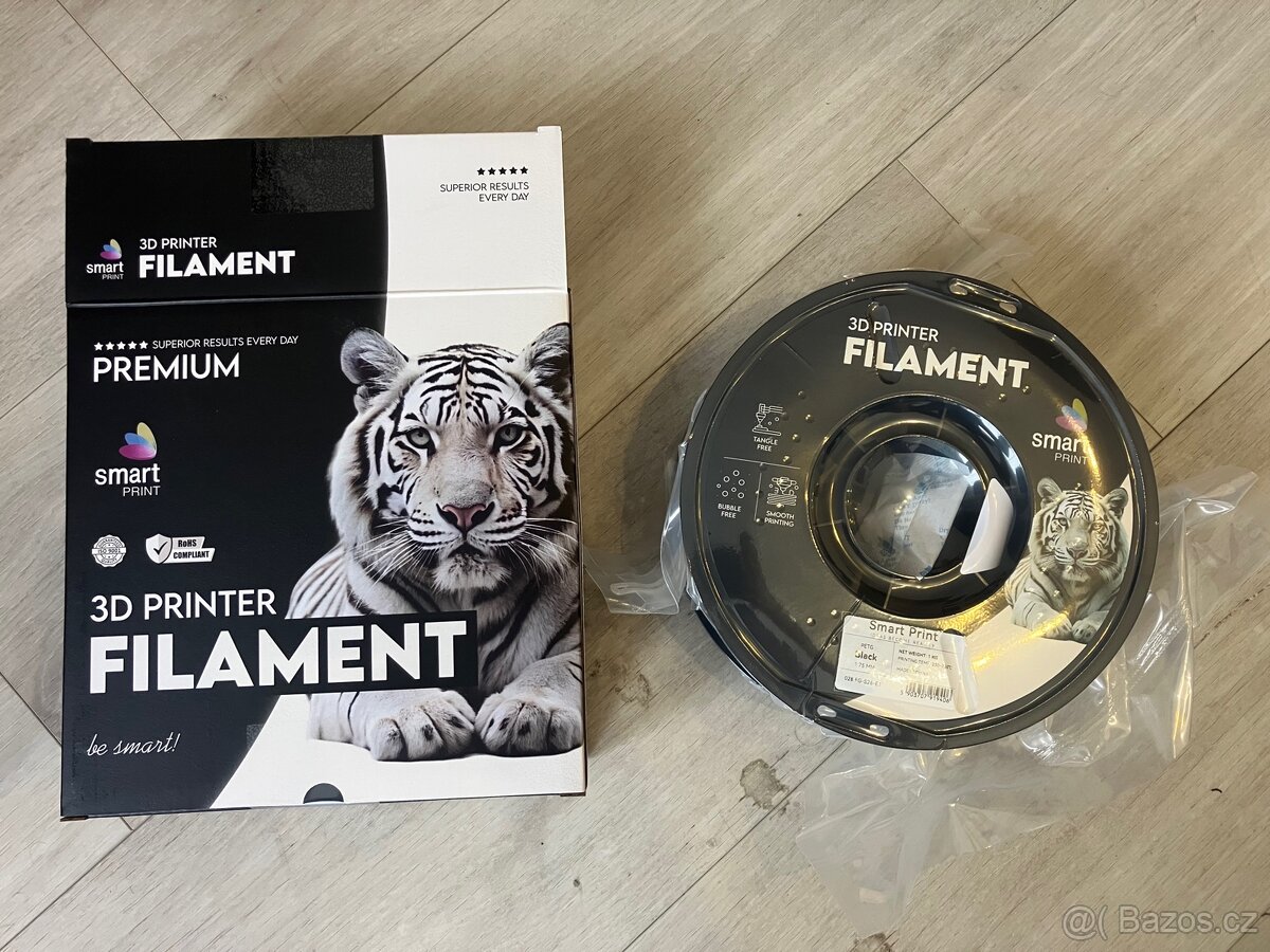 Filament PETG 1.75 mm černý pro 3D tiskárny