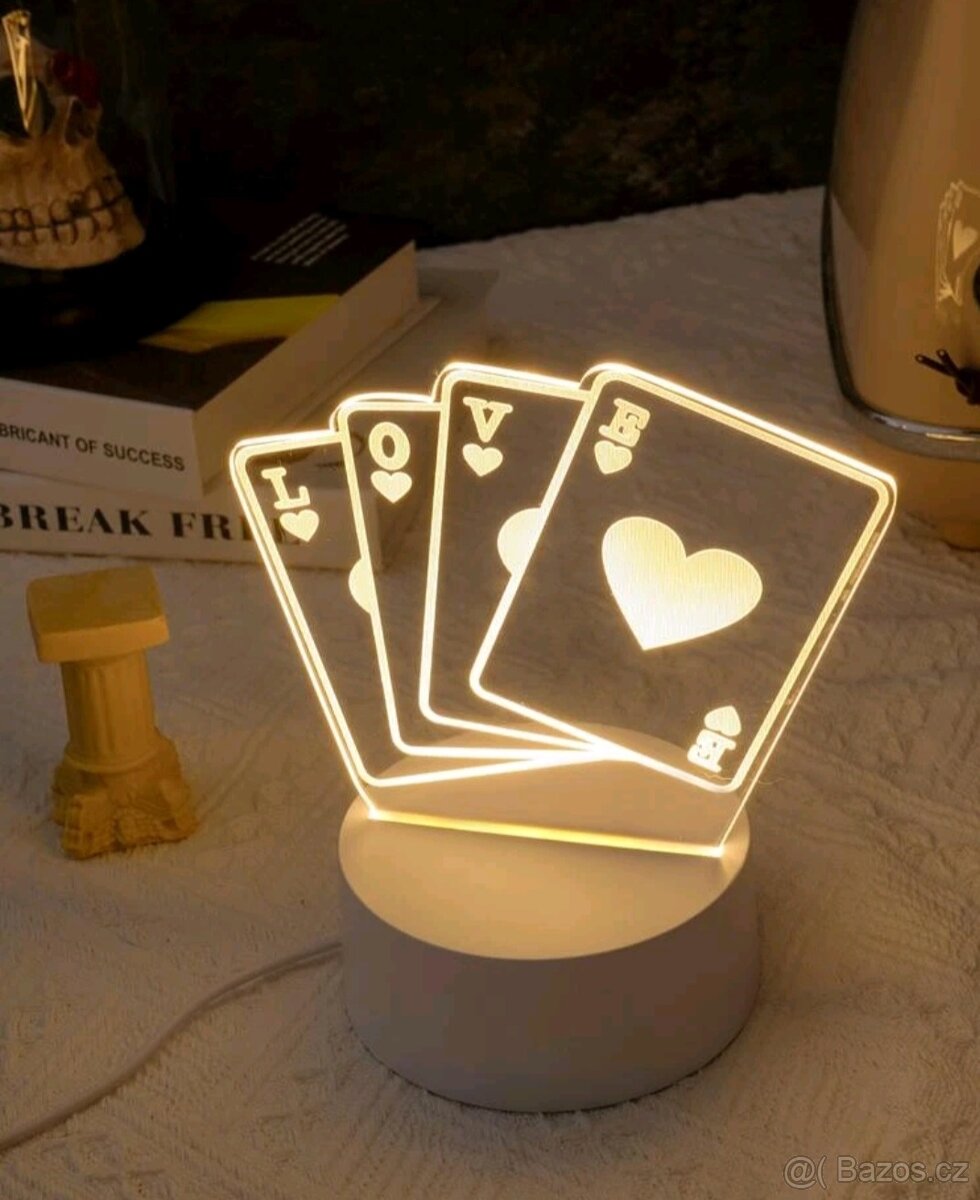 LED lampička karty