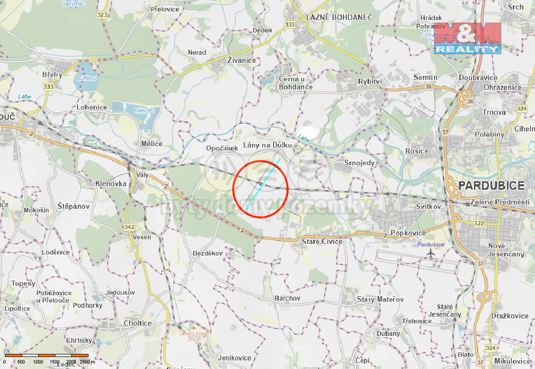 Prodej pole, 55479 m², Pardubice
