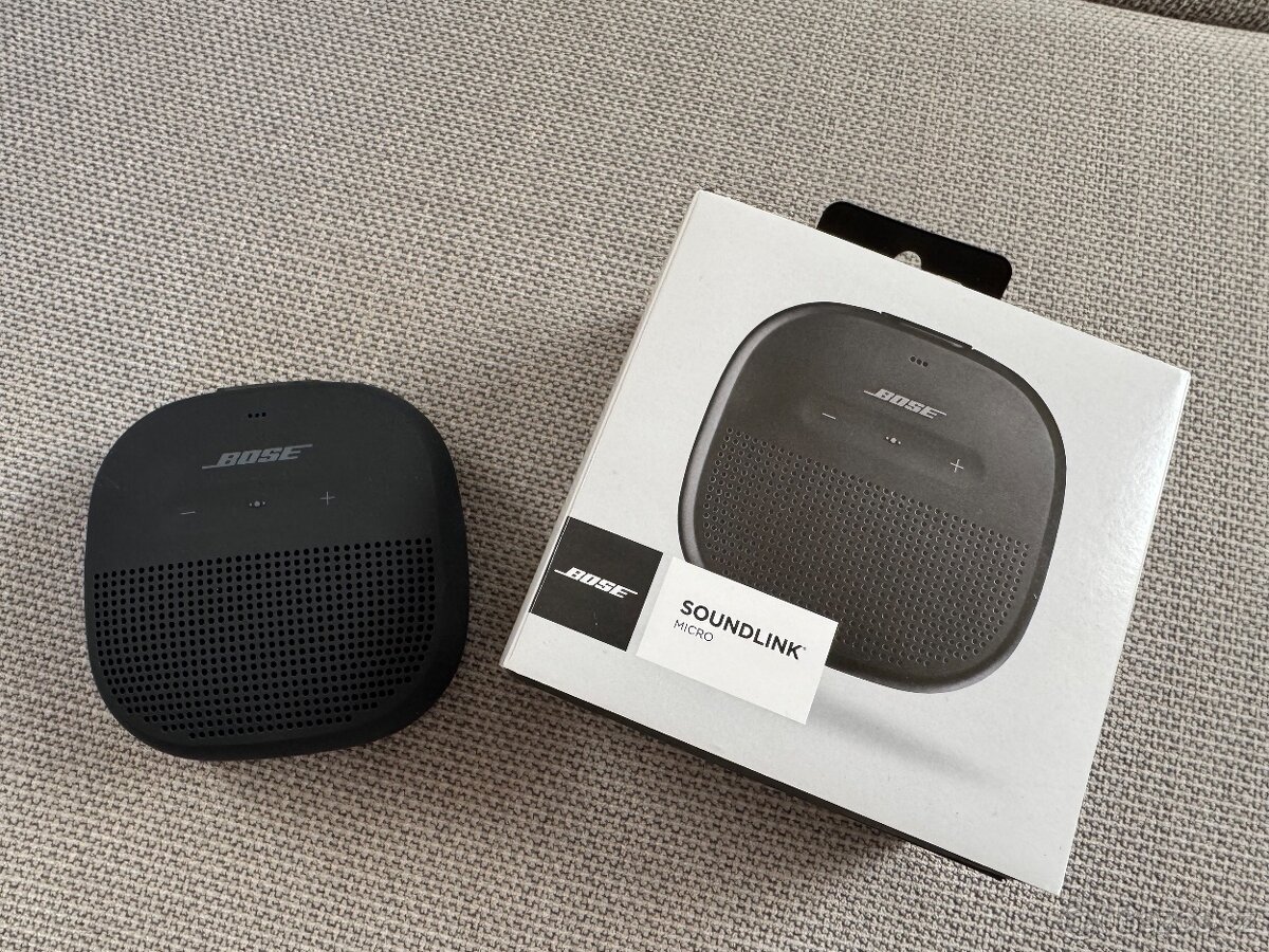 BOSE SoundLink Micro Bluetooth reproduktor – zánovní, černý