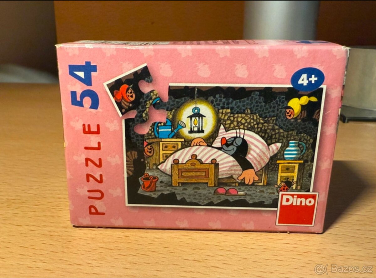 Mini puzzle Dino- Krtecek 2, s 54 dilku