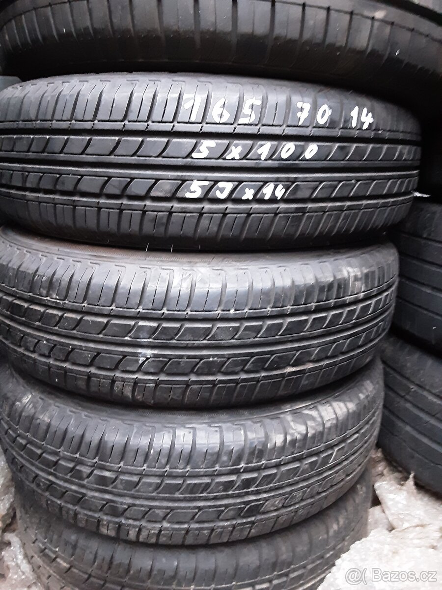 PNEU 165/70/14 a DISKY 5x100 R14 5Jx14