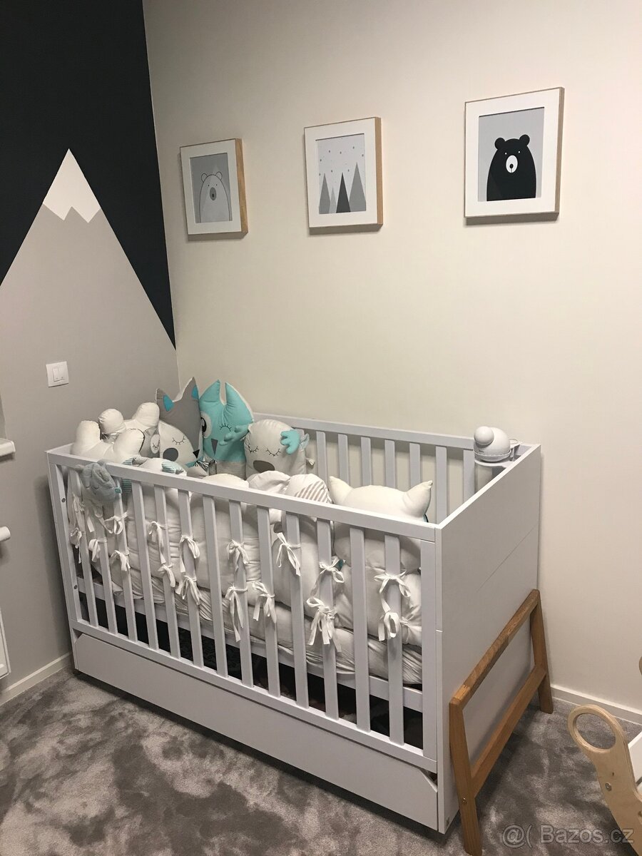 Bellamy Lotta detska komoda a postylka 70x140(vc.matrace)