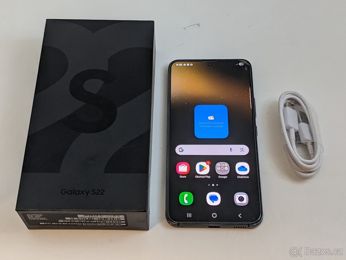 Samasung Galaxy S22 8/128gb black. Záruka 6 měsíců.