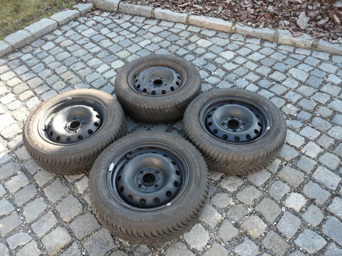 ZIMNÍ PNEU + DISKY CITROEN14" PEUGEOT 175/65R14