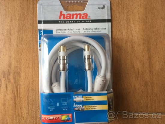 Anténní Hama kabel bílý 3 m