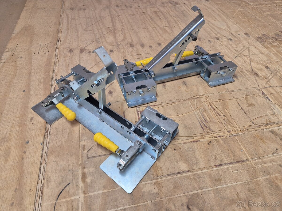 Montážní přípravek na plechové střechy