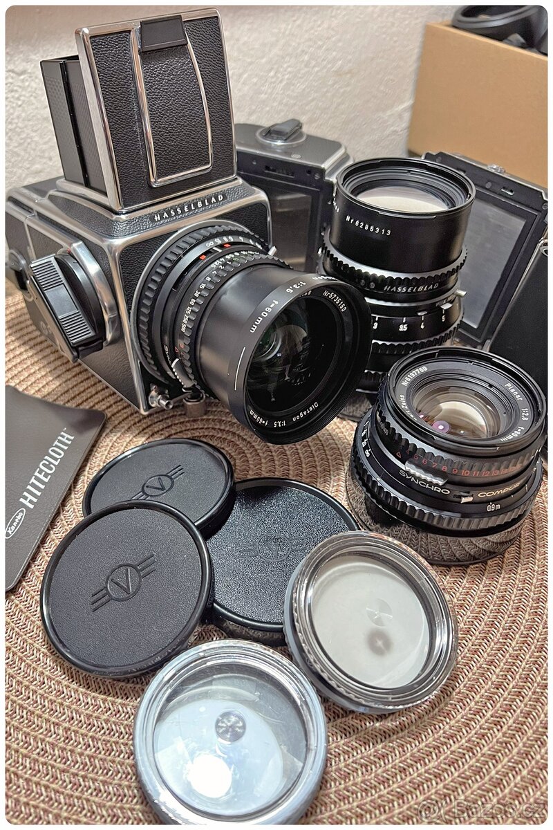 Hasselblad 500 C/M Konvolut – středoformátový set se 3 skly