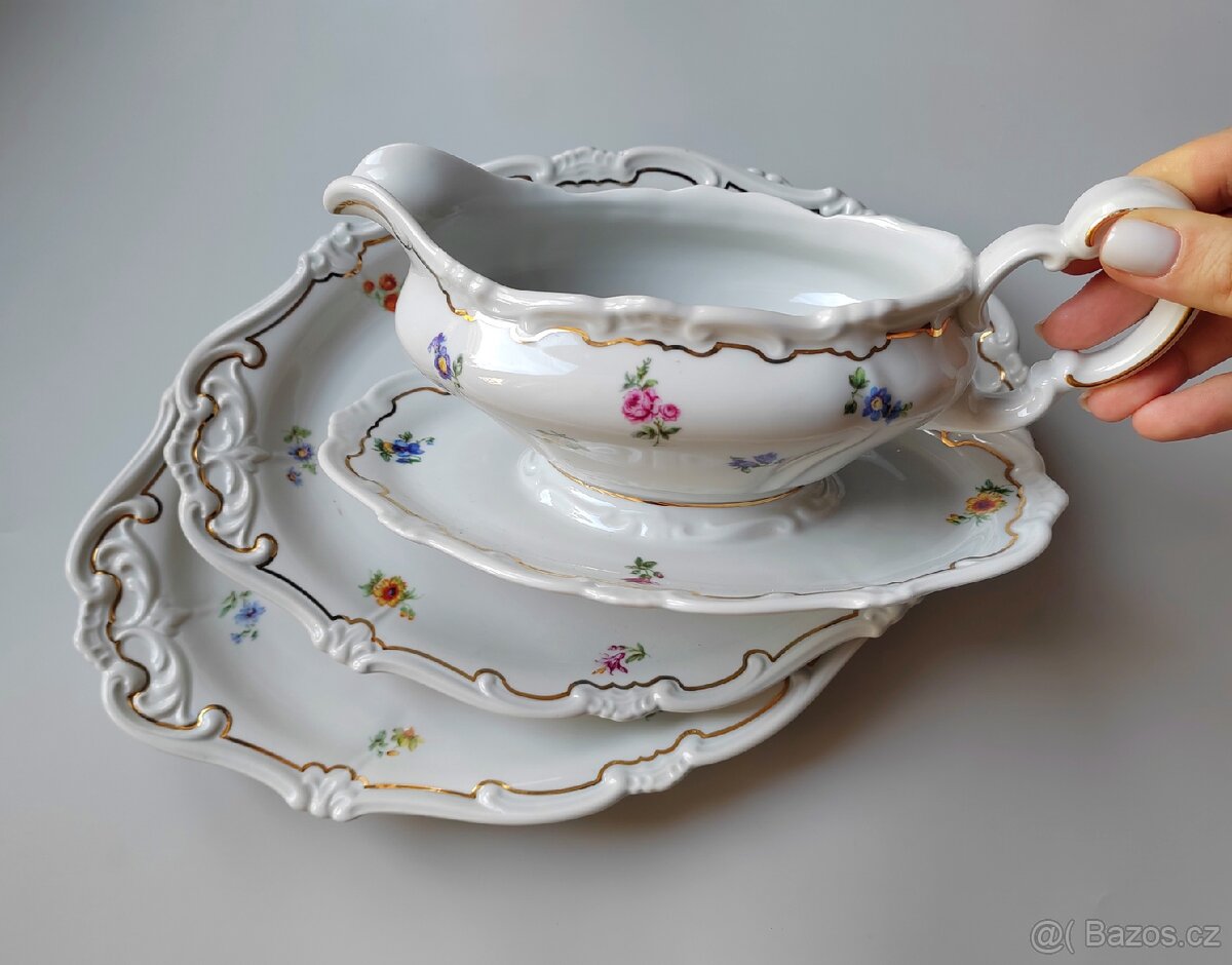 Perfektní sada kvalitního porcelánu Weimar Katharina (1939)