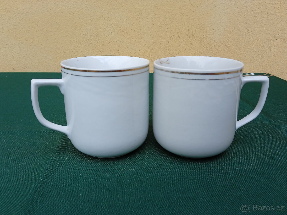 Retro hrnky porcelán Jugoslávie