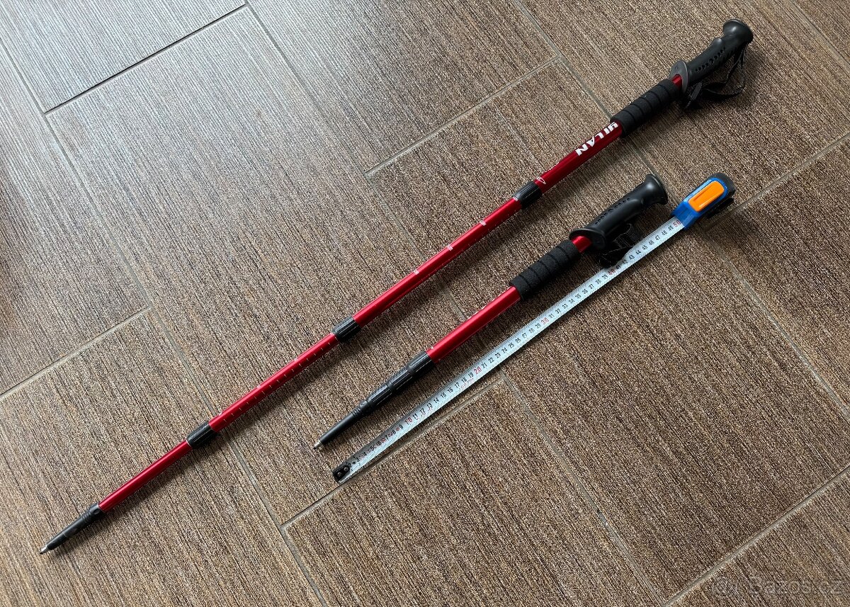 Skládací turistická treková hůl 2 ks