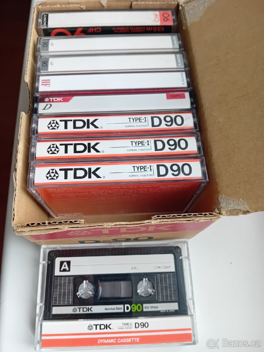 Mc kazety Sony, TDK, Memorex,Fuji,Scotch