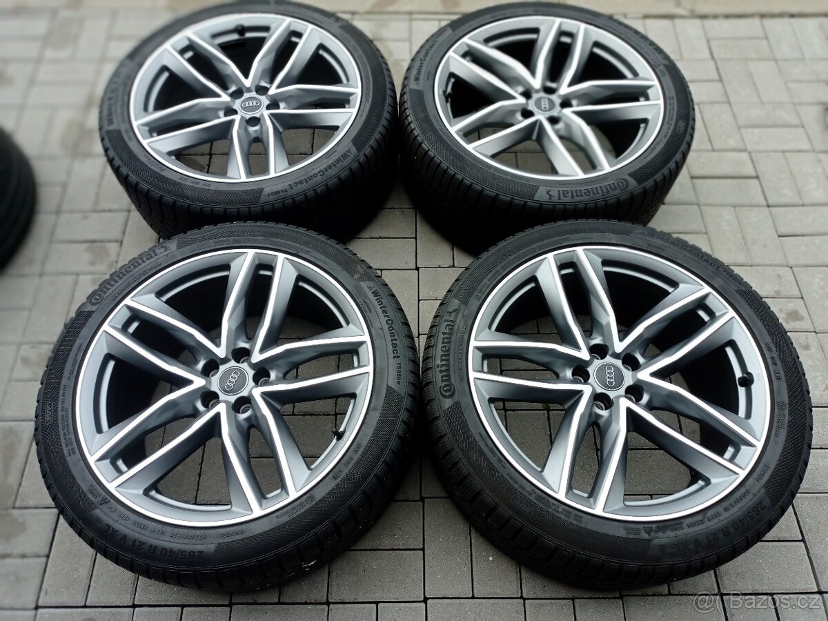 Zánovní ZIMNI kola 21" ORIGINAL AUDI Q7, SQ7, RS modely