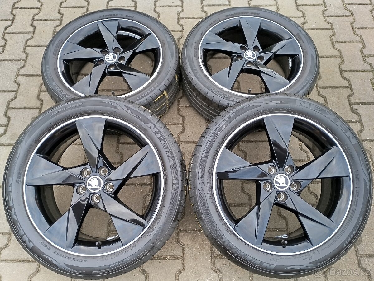 Originál sada disků Škoda Kamiq, Scala 5x100 R17 Volans