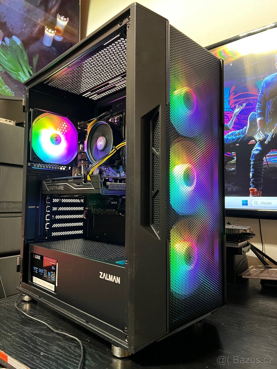 Herní ryzen 5 16GB DDR4, m.2 SSD,HDD, RX 470 4GB Win 11
