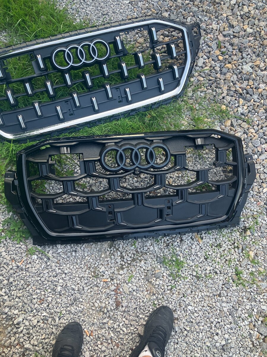 GRILL AUDI Q7 II 4M LIFT MASKA narazniku s-LINE