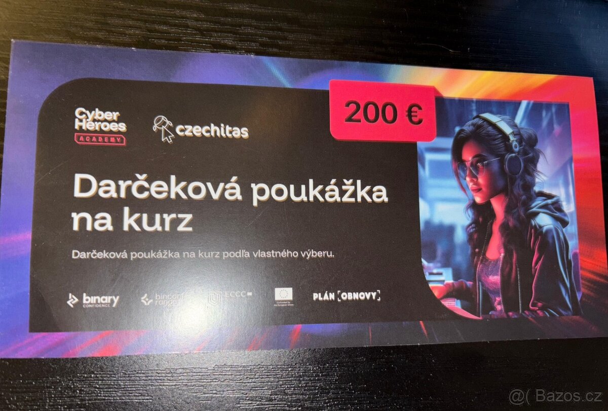 Dárková poukázka pro vzdělávání Czechitas