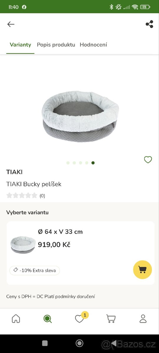 Luxusní pelíšek pro kočičku nebo menšího pejska