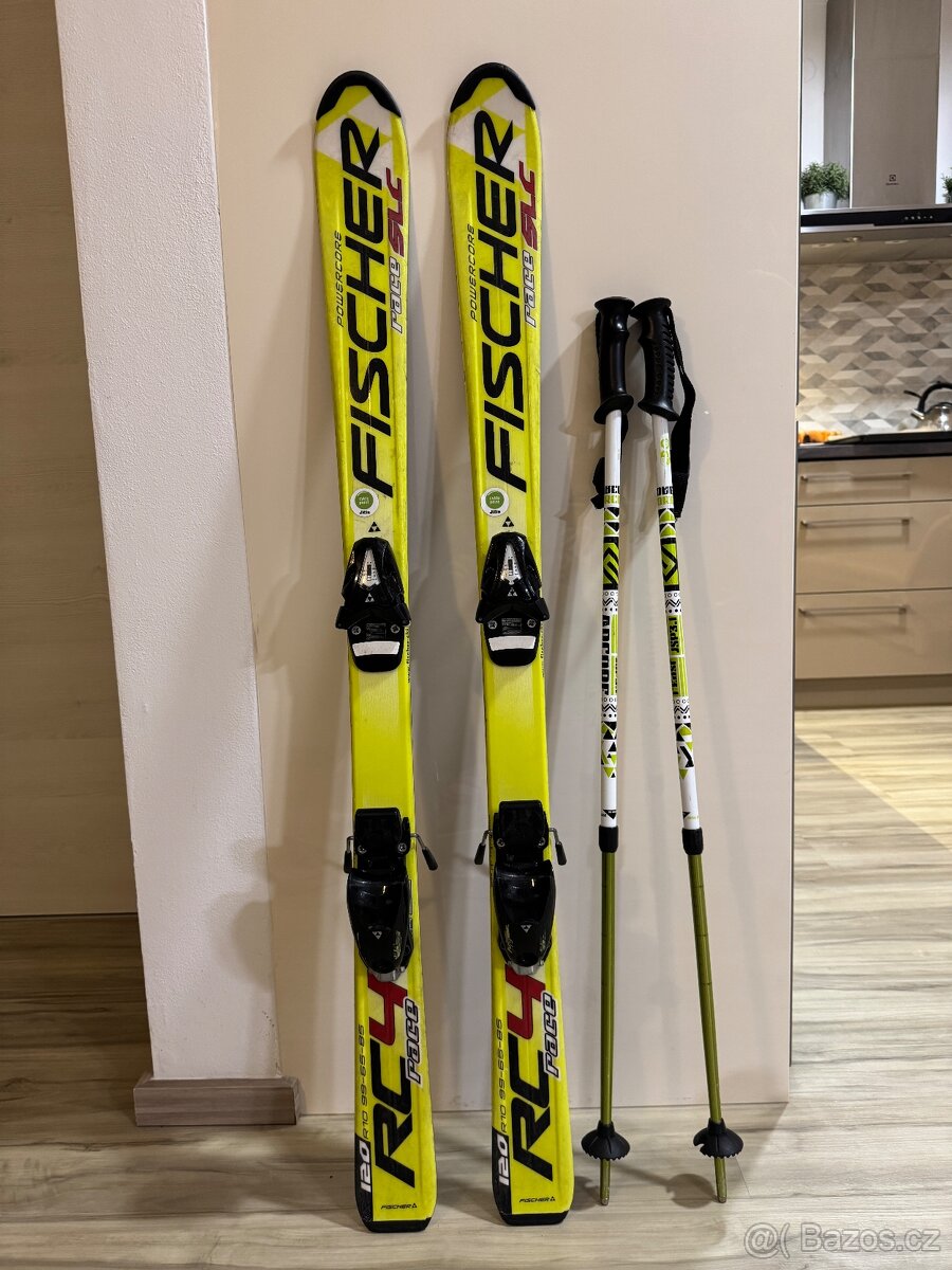 Lyže Fischer 120 cm + teleskopické hole