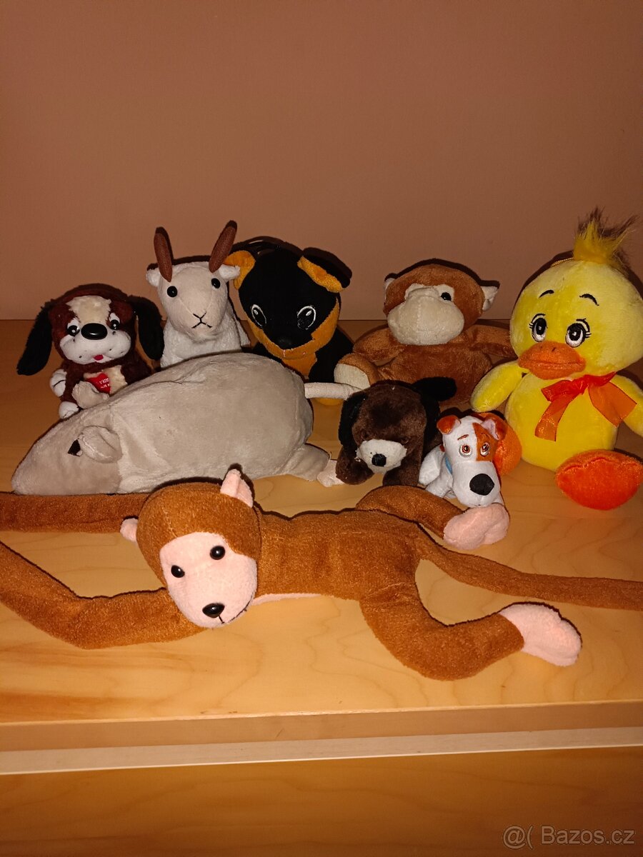 Plyšové hračky sada