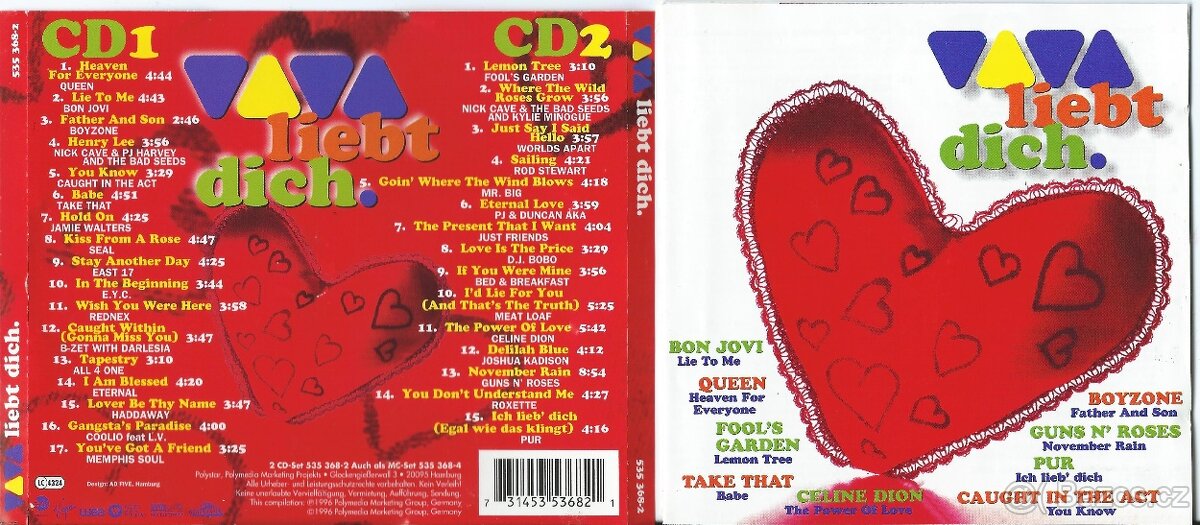 CD-PRODÁM VĚTŠÍ MNOŽSTVÍ ORIGINÁL CD  05/13