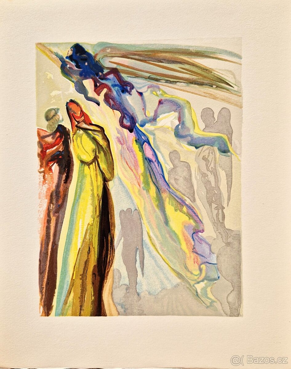 SALVADOR DALI - Ghost of Ancestors Dante - Božská komédia)