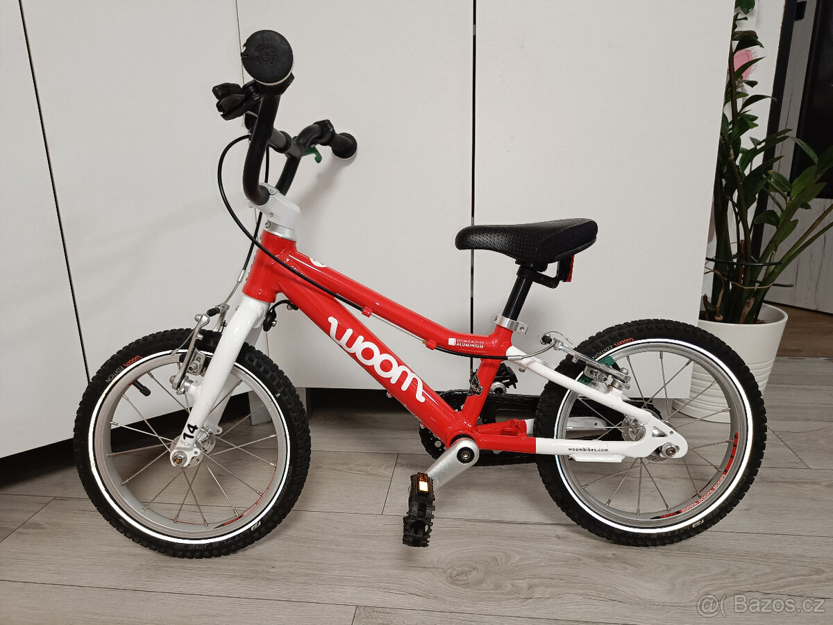 14" Dětské kolo Woom 2 - červená