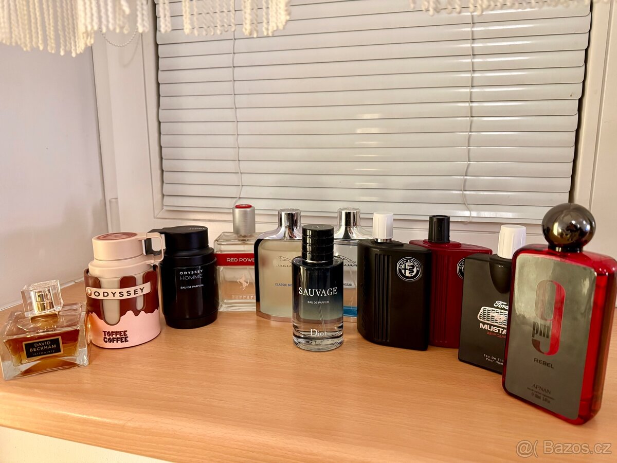Nové pouze vyzkoušené pánské parfémy