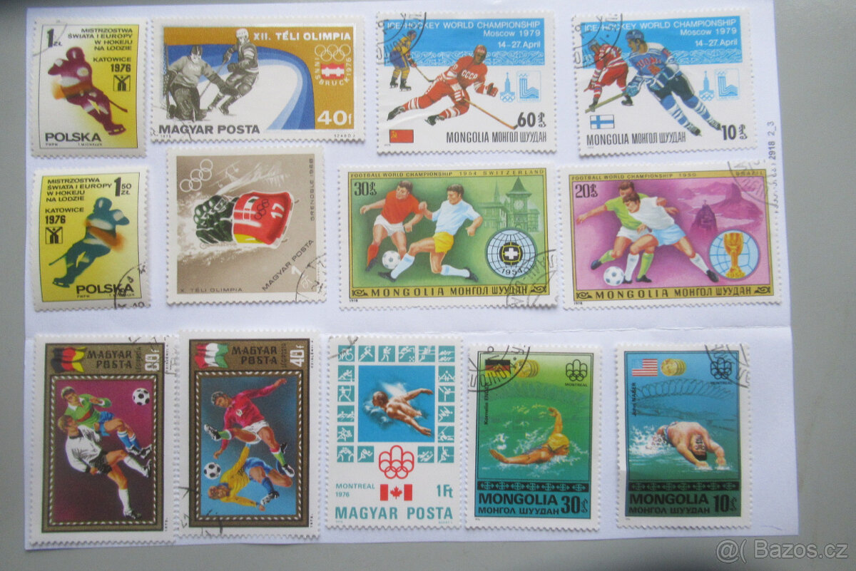 Známky dětské poštovní a pohlednice