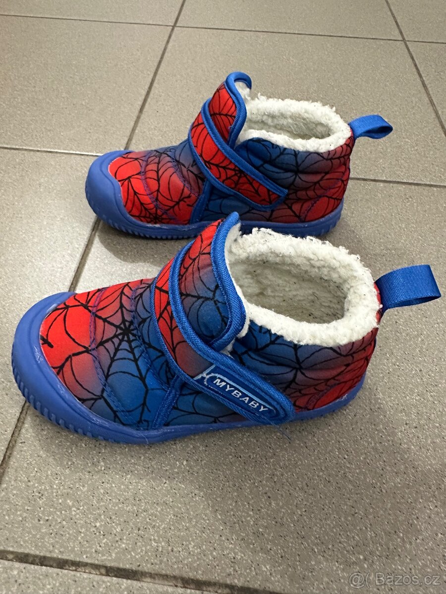 Zimní boty Barefoot Spiderman vel.28