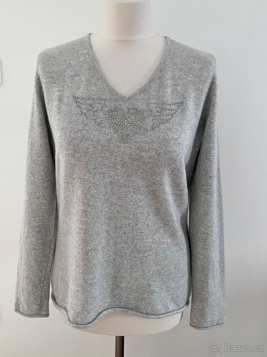 100%kašmír-Kašmírový svetr zn.Peter Hahn